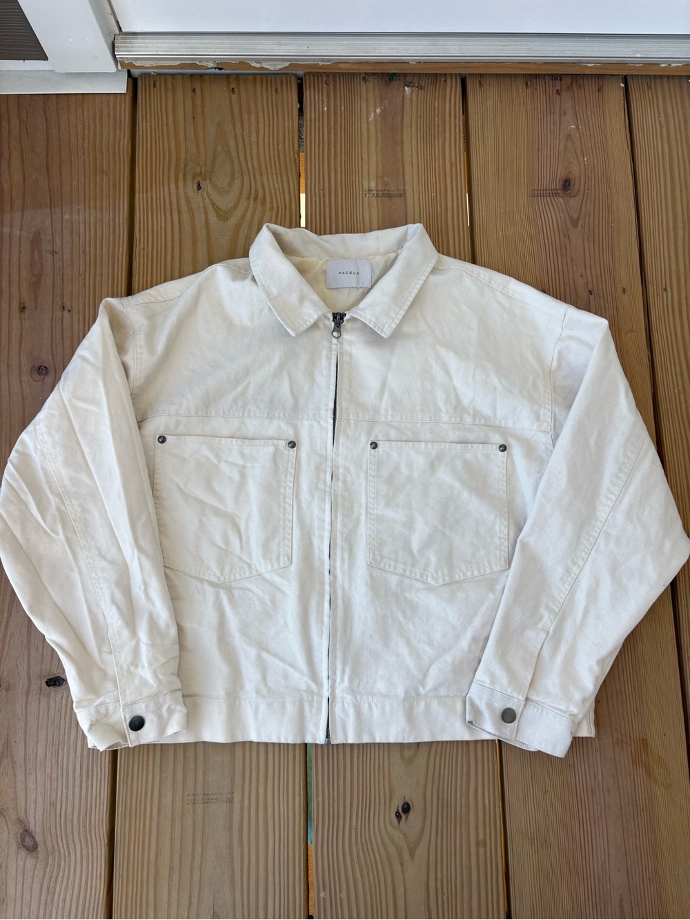 PacSun Off-White Canvas Jacket